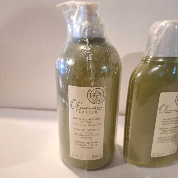 Olivarium Perlier Bath Lot 16.9 Bath Shower Cream Hair Mask 6.8 Hand 3.4 - Picture 2 of 12